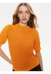 Morgan Sweter 231-MOUSSA Pomarańczowy Regular Fit. Kolor: pomarańczowy. Materiał: bawełna #3
