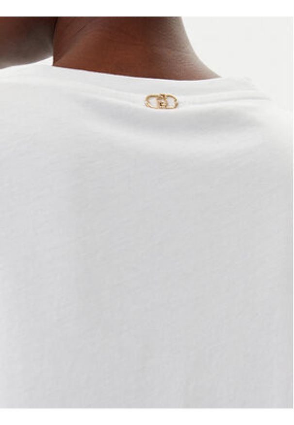 Liu Jo T-Shirt WA5146 JS923 Biały Regular Fit. Kolor: biały. Materiał: bawełna