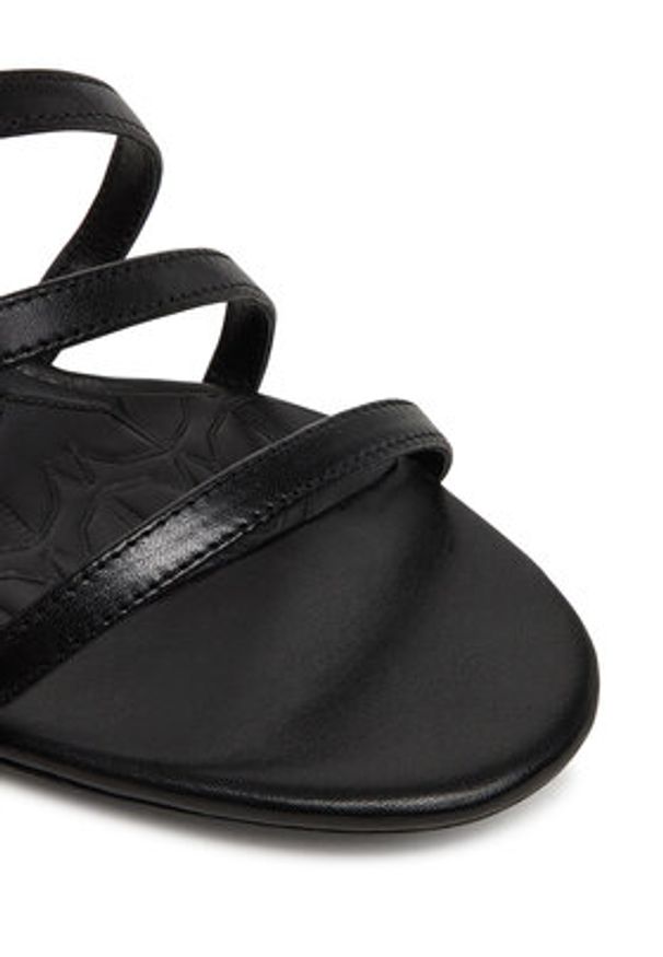 Patrizia Pepe Sandały 8X0075/L048 Czarny. Kolor: czarny. Materiał: skóra