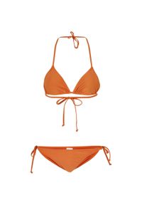 Urban Classics - Damskie Trójkątne Bikini Z Recyklingu. Kolor: pomarańczowy
