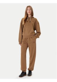 Pinko - PINKO Spodnie dresowe Pazzo 105508 A2RB Brązowy Regular Fit. Kolor: brązowy. Materiał: bawełna