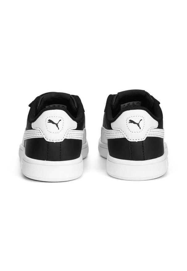 Puma - Dziecięce skórzane sneakersy Smash 3.0 V PUMA Black White. Kolor: czarny, biały, wielokolorowy. Materiał: skóra. Sport: turystyka piesza