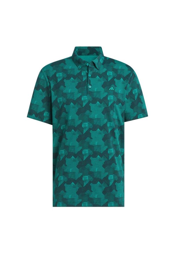 Adidas - Koszulka Go-To Printed Polo. Typ kołnierza: polo. Kolor: wielokolorowy, niebieski, zielony. Materiał: materiał
