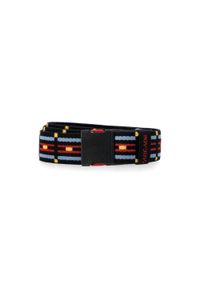 ARCADE - Pasek do spodni Arcade Keyah Slim - black/sky. Kolor: czarny. Sport: turystyka piesza