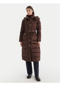 Liu Jo Płaszcz zimowy MF5011 T017A Brązowy Regular Fit. Kolor: brązowy. Materiał: syntetyk. Sezon: zima