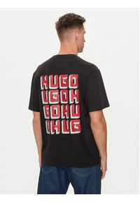 Hugo T-Shirt Diqitee 50519714 Czarny Relaxed Fit. Kolor: czarny. Materiał: bawełna #4