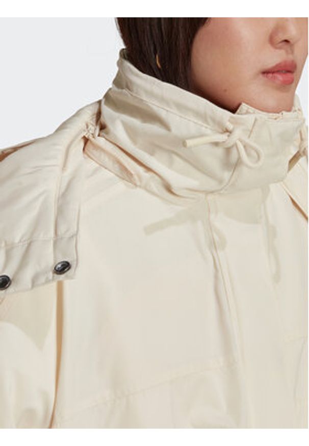 Adidas - adidas Parka HK5249 Écru Relaxed Fit. Materiał: syntetyk
