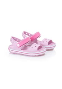 Buty do chodzenia niemowlęce Crocs Crocband Sandal Kids. Kolor: różowy. Materiał: syntetyk, materiał