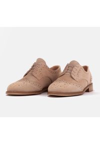 Marco Shoes Półbuty z ozdobną perforacją beżowy. Kolor: beżowy #4