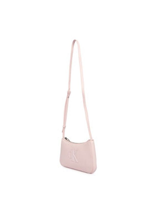 Calvin Klein Torebka Bold Ck Mini Bag LV04F1125G Różowy. Kolor: różowy. Materiał: skórzane