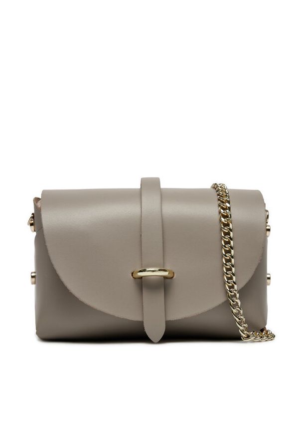 Creole Torebka K10397 Szary. Kolor: szary. Materiał: skórzane