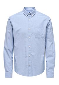 Only & Sons Koszula Neil 22019669 Błękitny Slim Fit. Kolor: niebieski. Materiał: bawełna #7