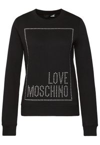 Love Moschino - LOVE MOSCHINO Bluza W630216M 4055 Czarny Regular Fit. Kolor: czarny #4