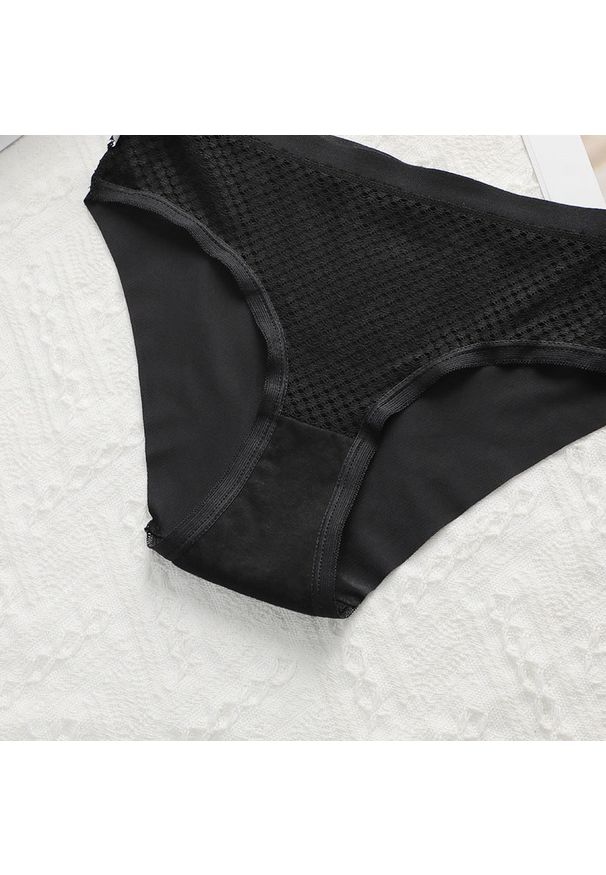 Intica - Figi z siateczki z wysokiej jakości materiału przewiewne i eleganckie Norine. Kolor: czarny. Materiał: materiał