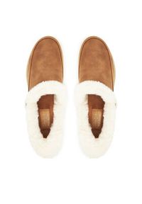 skechers - Skechers Kapcie Cozy Escape 168114/CSNT Brązowy. Kolor: brązowy. Materiał: skóra #5