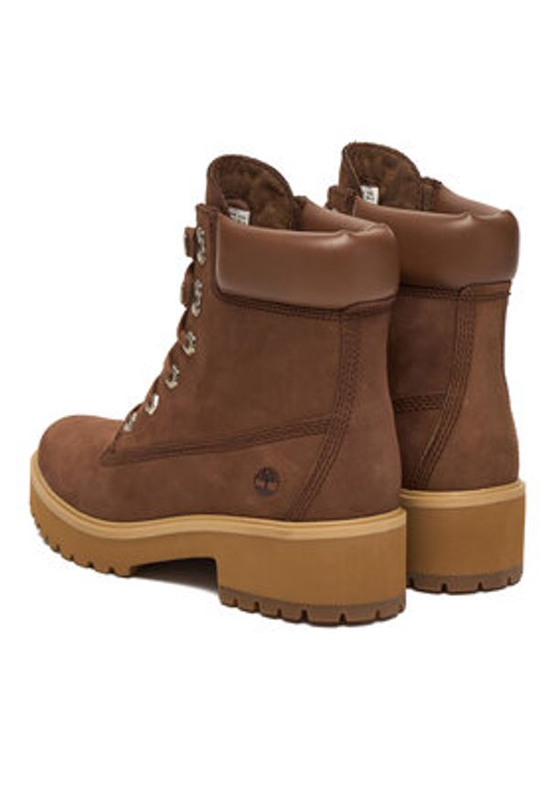 Timberland Trzewiki Carnaby TB0A2CT5EM51 Brązowy. Kolor: brązowy. Materiał: nubuk, skóra