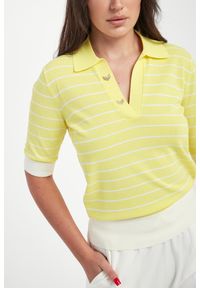 Liu Jo - Sweter damski w stylu polo LIU JO. Typ kołnierza: polo #2