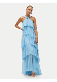 Vero Moda Sukienka wieczorowa Felicia 10295237 Niebieski Tight Fit. Kolor: niebieski. Materiał: syntetyk. Styl: wizytowy #6