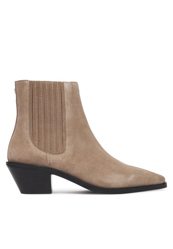 Botki BOSS. Kolor: brązowy