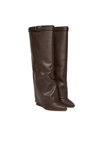 Steve Madden Kozaki Corenne SM11003418 Brązowy. Kolor: brązowy. Materiał: skóra