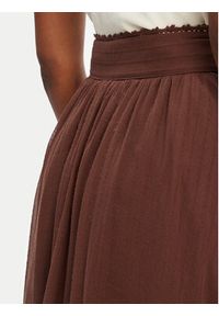 Guess Spódnica maxi 5GGD34 7317A Brązowy Regular Fit. Kolor: brązowy. Materiał: bawełna #4