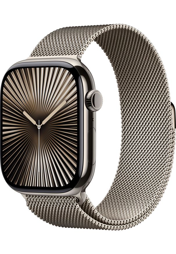 APPLE - Apple Watch Ser. 10 GPS Cell 46mm Nat.Tit.Case+Nat.M/ L