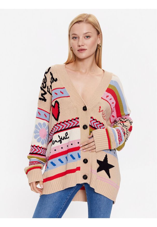 Kardigan Weekend Max Mara. Materiał: bawełna, syntetyk. Wzór: kolorowy