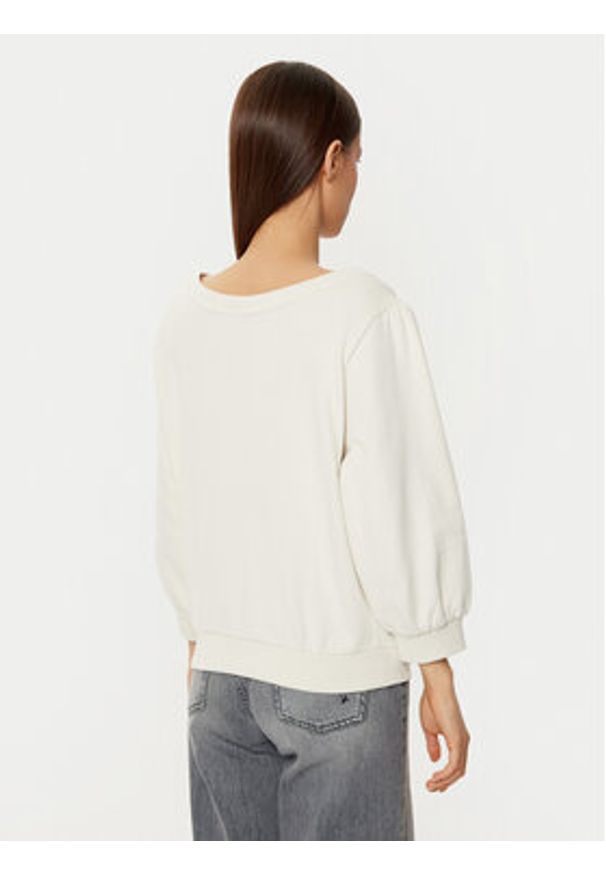 BOSS Bluza 50538987 Biały Relaxed Fit. Kolor: biały. Materiał: bawełna