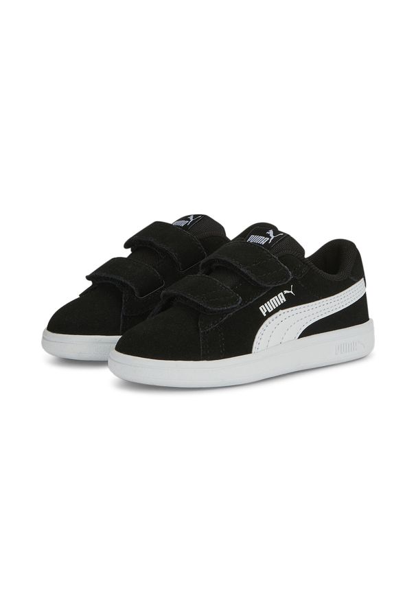 Puma - Niemowlęce sneakersy Smash 3.0 Suede PUMA Black White. Kolor: czarny, wielokolorowy, biały. Model: Puma Suede. Sport: bieganie