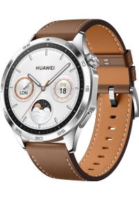 HUAWEI - Smartwatch Huawei Watch GT4 Classic 46mm Brązowy (001879730000). Rodzaj zegarka: smartwatch. Kolor: brązowy