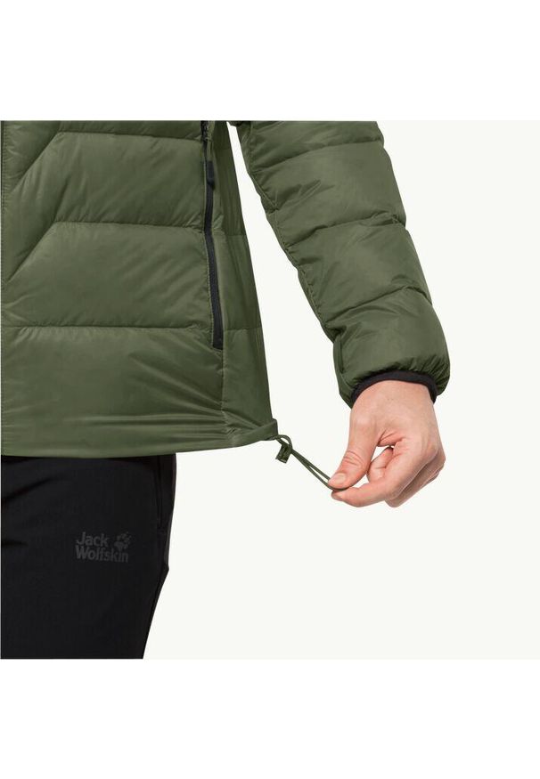 Kurtka puchowa Jack Wolfskin Dna Tundra Down M. Kolor: zielony. Materiał: puch