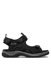 ecco - ECCO Sandały Offroad 82204302001. Kolor: czarny. Materiał: skóra, nubuk