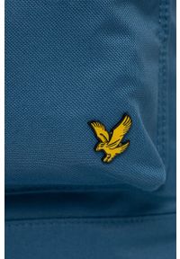 Lyle & Scott Plecak męski duży gładki. Kolor: niebieski. Wzór: gładki #3