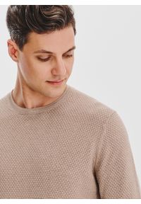 Pako Lorente - PAKO LORENTE - Sweter męski w kolorze beżowym. Kolor: beżowy, czarny. Materiał: wełna, bawełna. Sezon: jesień #7