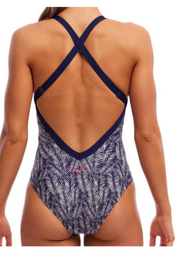 FUNKITA - Damski strój do pływania Funkita Pressure Palm - Sky Hi. Kolor: wielokolorowy