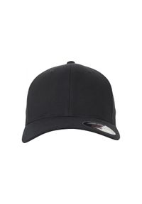 FLEXFIT - Czapka Flexfit bruhed twill. Kolor: czarny. Styl: casual, elegancki #1