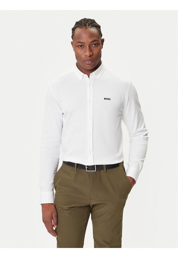 BOSS Koszula B_Motion 50544795 Biały Regular Fit. Kolor: biały. Materiał: bawełna