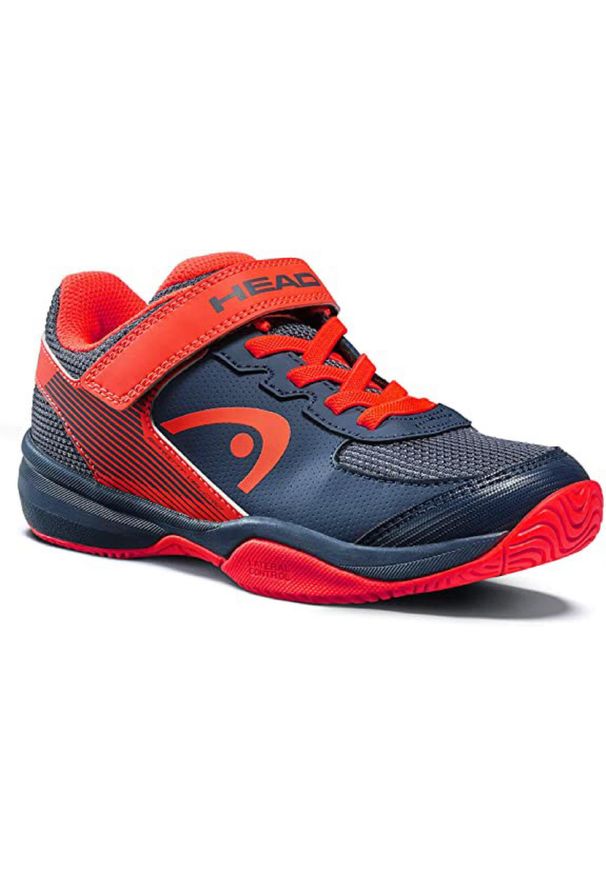 Buty do tenisa dla dzieci Head Sprint Velcro 3.0 Kids. Zapięcie: rzepy. Kolor: czerwony, wielokolorowy, niebieski. Sport: bieganie, tenis