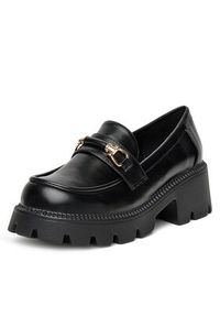 DeeZee Loafersy FBD-20306 Czarny. Kolor: czarny. Materiał: skóra #5