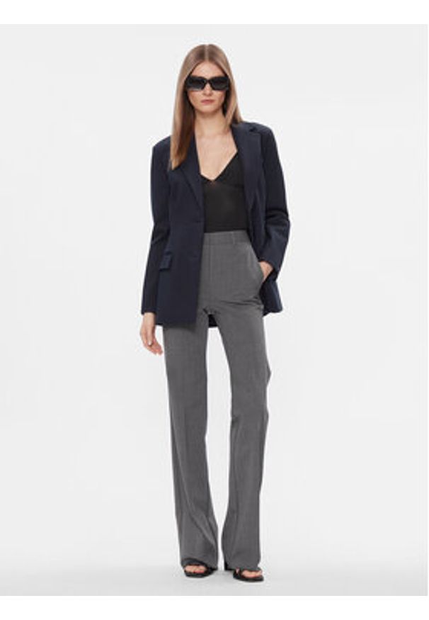 TOMMY HILFIGER - Tommy Hilfiger Marynarka WW0WW40341 Granatowy Slim Fit. Kolor: niebieski. Materiał: wiskoza