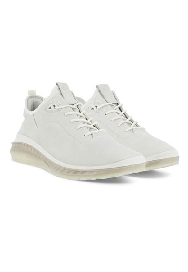 ecco - Buty do chodzenia męskie Ecco Sneaker St.360. Zapięcie: sznurówki. Kolor: biały. Materiał: materiał. Szerokość cholewki: normalna. Sport: turystyka piesza