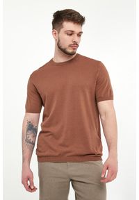 Liu Jo - T-shirt męski lniany LIU JO. Materiał: len #1