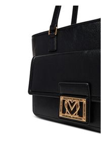 Love Moschino - LOVE MOSCHINO Torebka JC4087PP1NLI0000 Czarny. Kolor: czarny. Materiał: skórzane