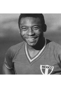 COPA FOOTBALL - Koszulka retro piłkarska dla dorosłych - Meksyk z Pelé 1980 - Zielona. Kolor: zielony. Sport: piłka nożna
