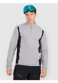 4f - 4F Bielizna termiczna ocieplana (góra) męska - szara S. Typ kołnierza: kołnierzyk stójkowy. Kolor: szary. Sezon: zima. Sport: turystyka piesza #1