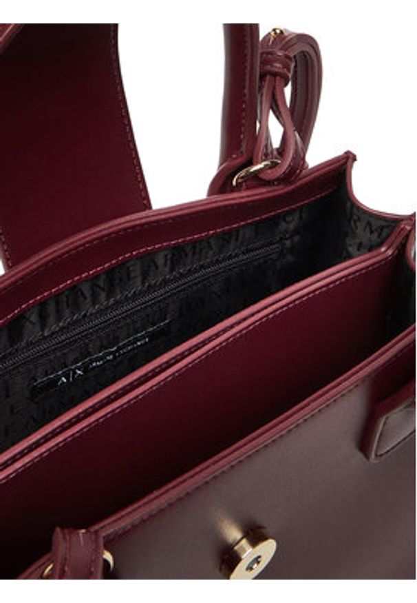 Armani Exchange Torebka XW000306 AF12039 UA343 Bordowy. Kolor: czerwony. Materiał: skórzane