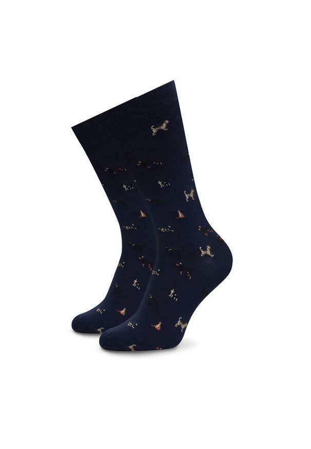 Skarpety długie Barbour. Kolor: niebieski