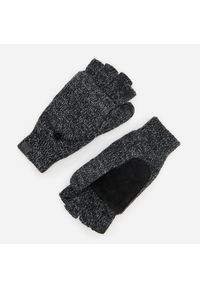 Reserved - Rękawiczki z domieszką wełny - Szary. Kolor: szary. Materiał: wełna #1