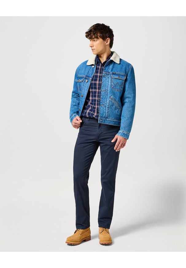 Wrangler - WRANGLER MĘSKA KOSZULA 1 PKT SHIRT RED INDIGO 112357221 W5X2017325