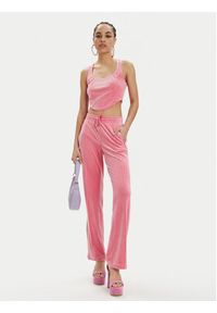 Juicy Couture Top Camina JCWCT23305 Różowy Slim Fit. Kolor: różowy. Materiał: syntetyk #3